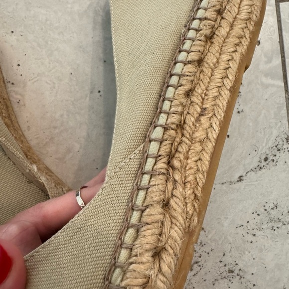 Viscata Rascassa Flat Espadrille Slip On Tan Sand Shoes - Picture 3 of 10